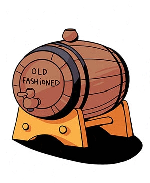 Barrel for aging alcohol