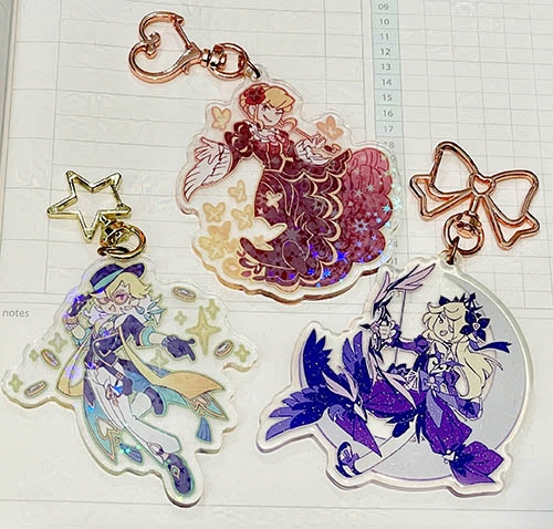 Acrylic charms